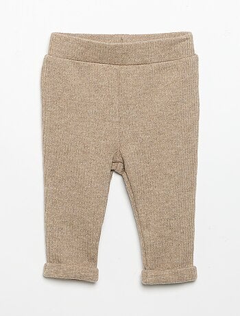 Completo 2 pezzi in maglia a costine - Felpa + pantaloni