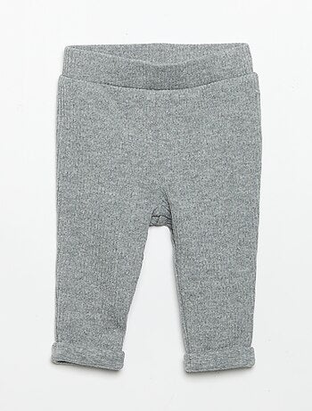 Completo 2 pezzi in maglia a costine - Felpa + pantaloni