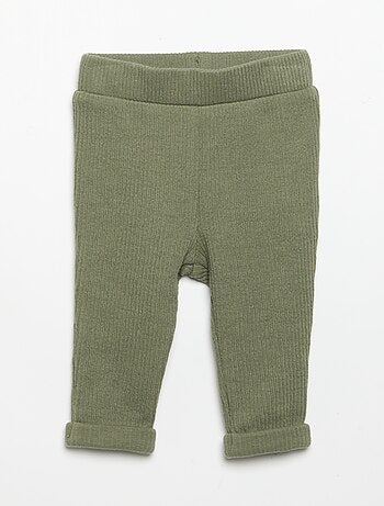 Completo 2 pezzi in maglia a costine - Felpa + pantaloni