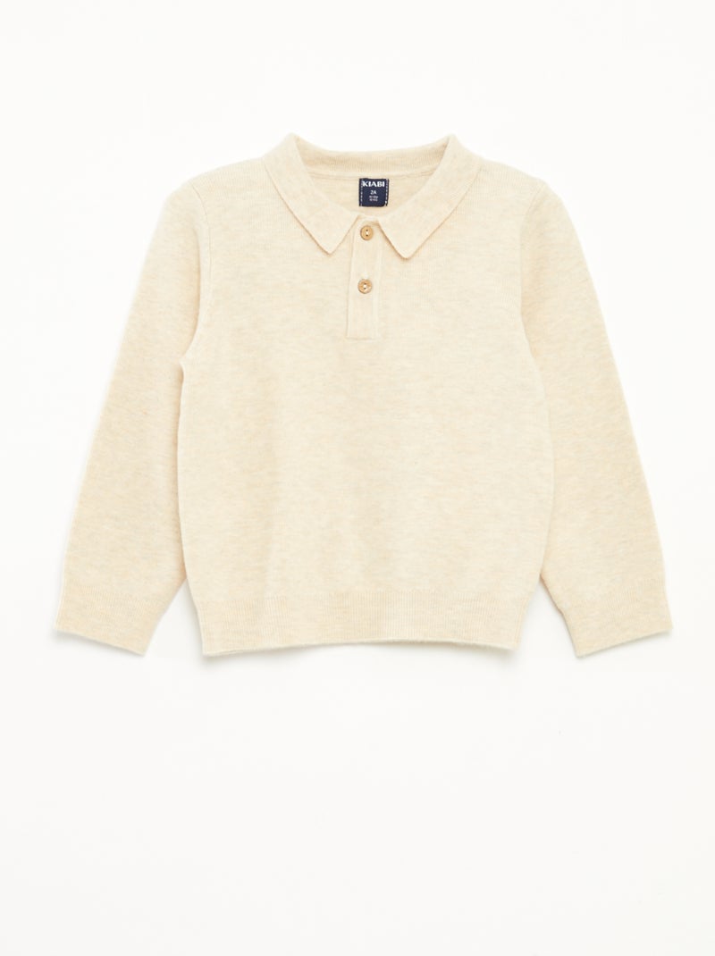 Completo 2 pezzi in maglia Beige - Kiabi