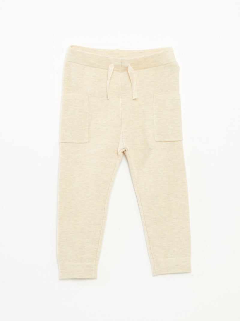 Completo 2 pezzi in maglia Beige - Kiabi