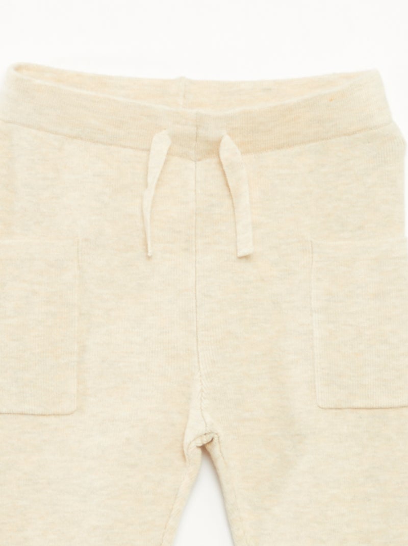 Completo 2 pezzi in maglia Beige - Kiabi