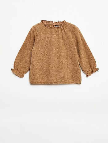 Completo 2 pezzi in maglia peluche