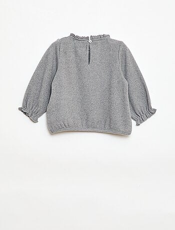 Completo 2 pezzi in maglia peluche