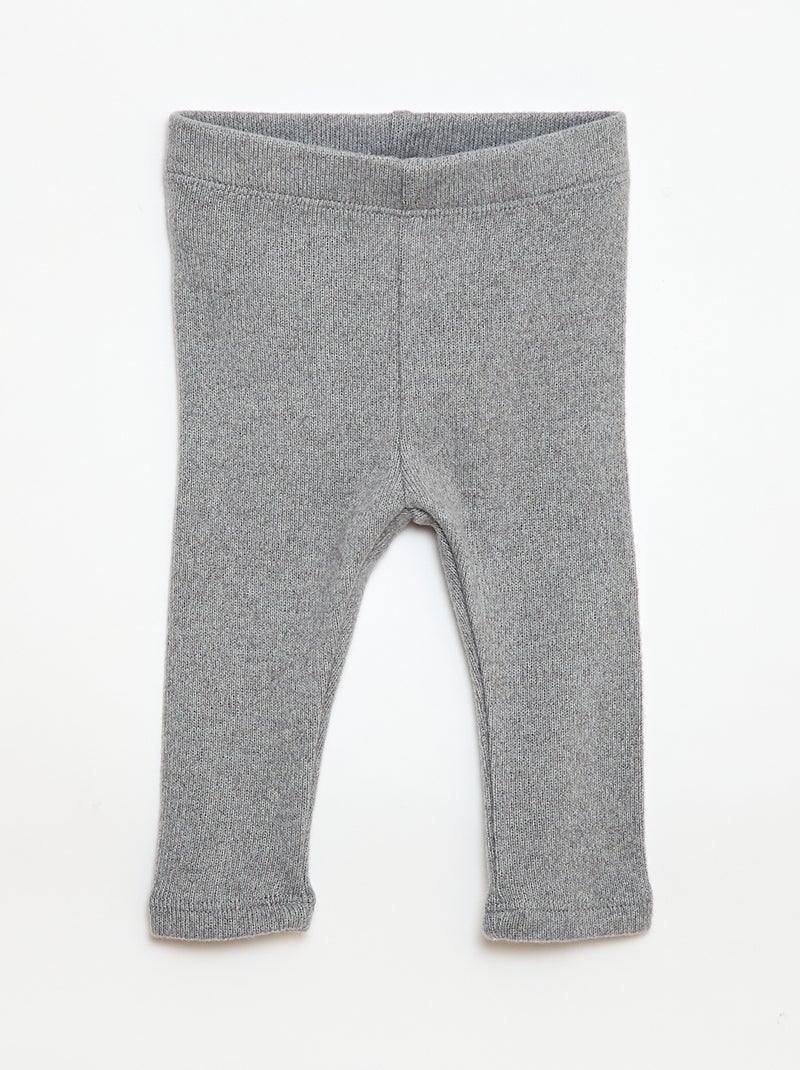 Completo 2 pezzi in maglia peluche Grigio - Kiabi