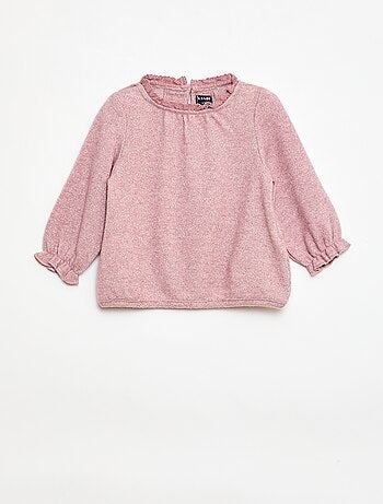 Completo 2 pezzi in maglia peluche