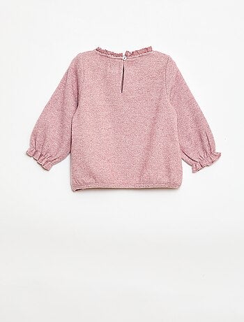 Completo 2 pezzi in maglia peluche