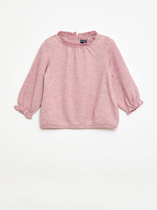 Completo 2 pezzi in maglia peluche - Kiabi