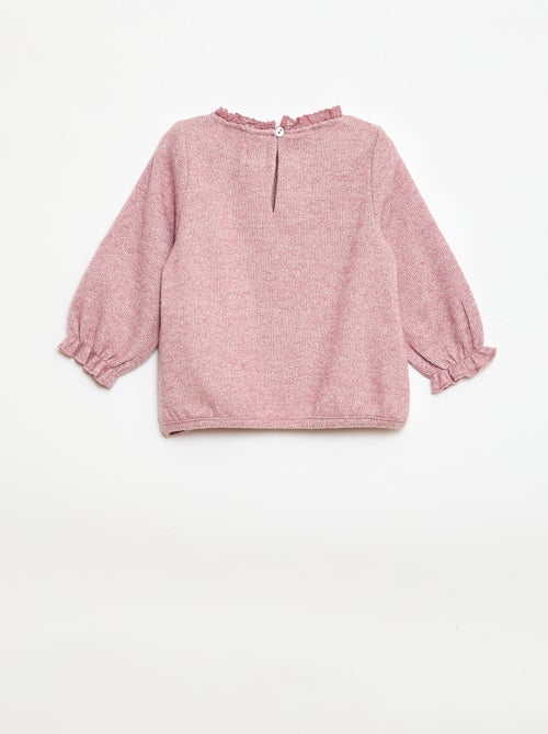 Completo 2 pezzi in maglia peluche - Kiabi