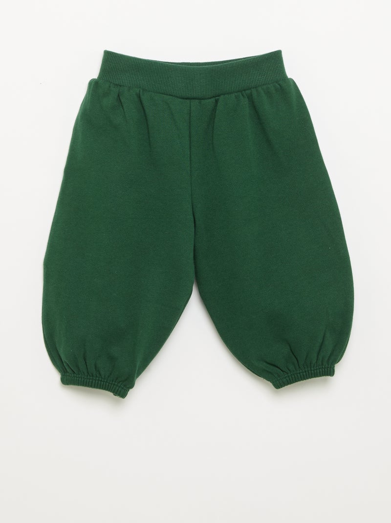 Completo 2 pezzi in pile - felpa + pantaloni da jogging Verde scuro - Kiabi