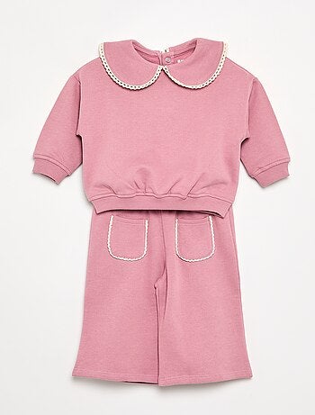 Completo 2 pezzi in pile - Felpa + pantaloni