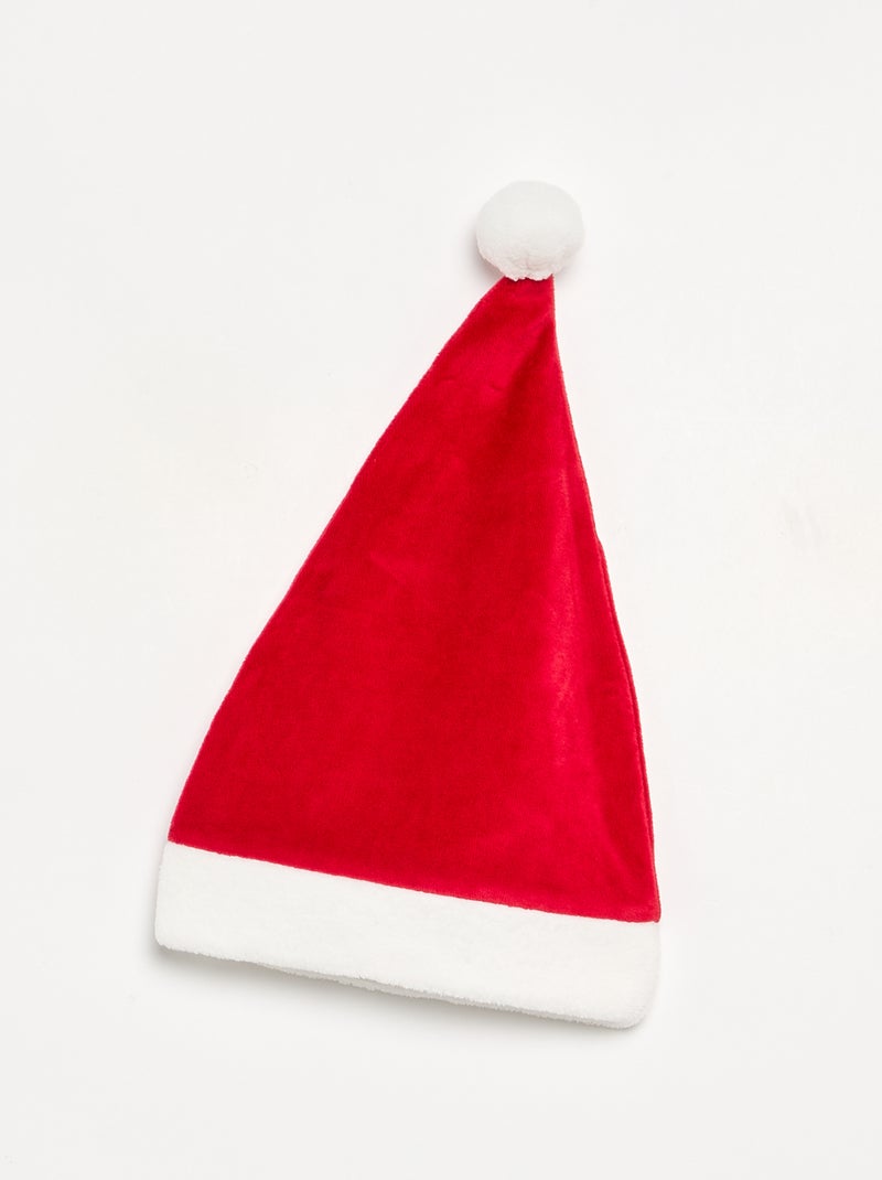 Completo 2 pezzi 'Natale' in velluto - tutina + berretto Rosso - Kiabi