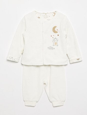Completo +2 pezzi 'Petit Béguin' - cardigan + pantaloni