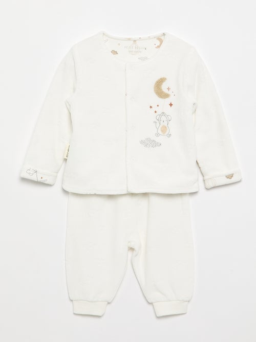 Completo +2 pezzi 'Petit Béguin' - cardigan + pantaloni - Kiabi Completo +2 pezzi 'Petit Béguin' - cardigan + pantaloni - Kiabi
