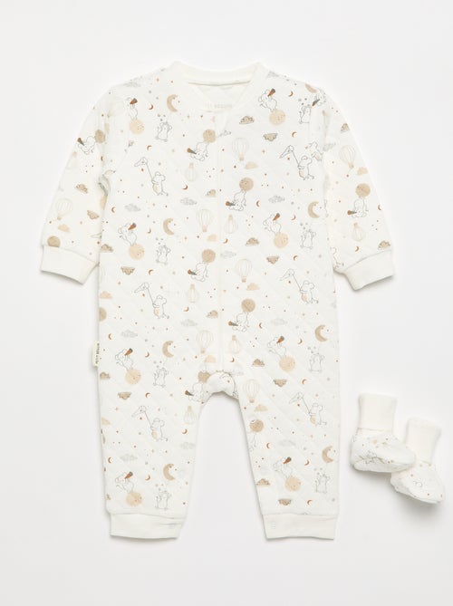 Completo 2 pezzi 'Petit Béguin' - Tuta + scarpine - Kiabi