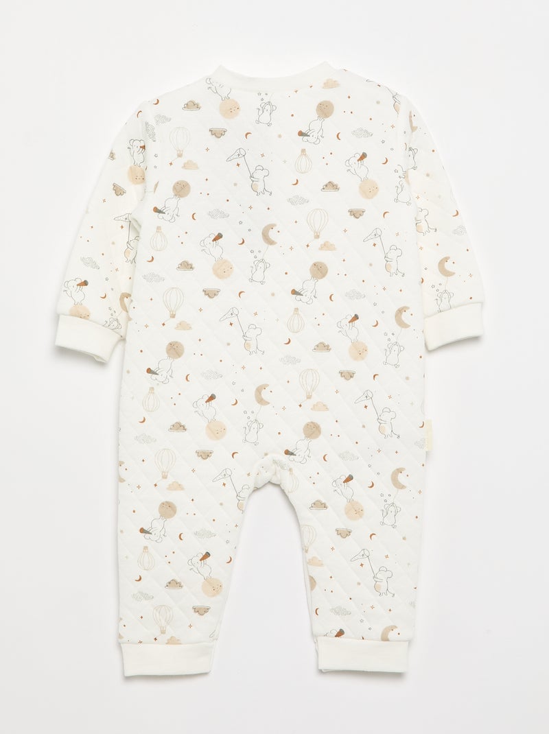 Completo 2 pezzi 'Petit Béguin' - Tuta + scarpine Bianco - Kiabi
