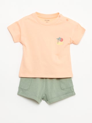 Completo 2 pezzi short + T-shirt