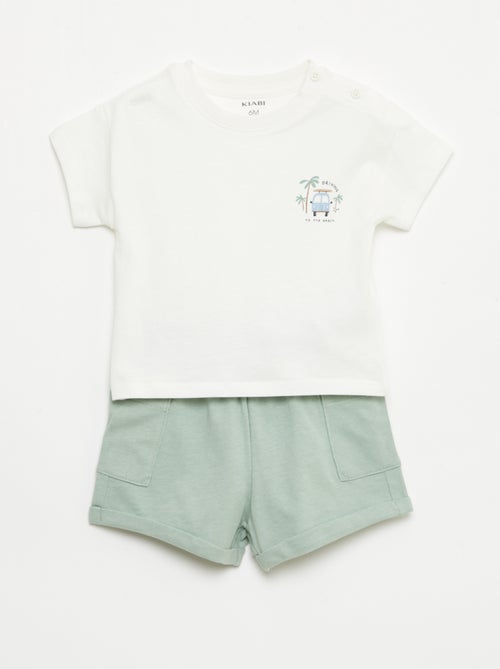 Completo 2 pezzi short + T-shirt - Kiabi