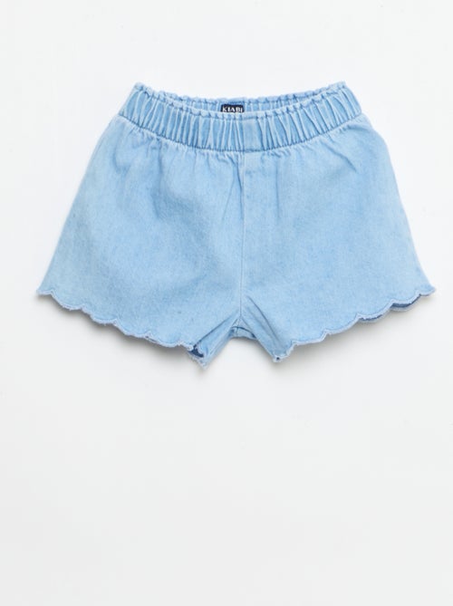 Completo 2 pezzi shorts + T-shirt in denim - Kiabi