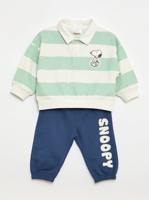 Completo 2 pezzi 'Snoopy' Felpa + pantaloni da jogging - Kiabi