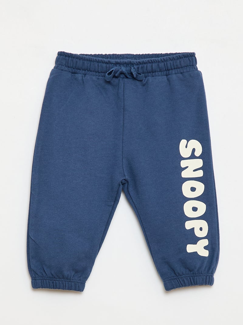 Completo 2 pezzi 'Snoopy' Felpa + pantaloni da jogging Blu - Kiabi