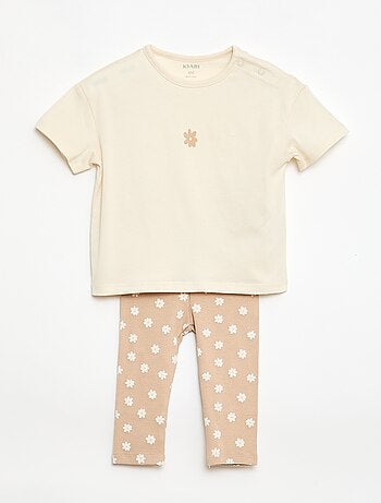 Completo 2 pezzi T-shirt + leggings