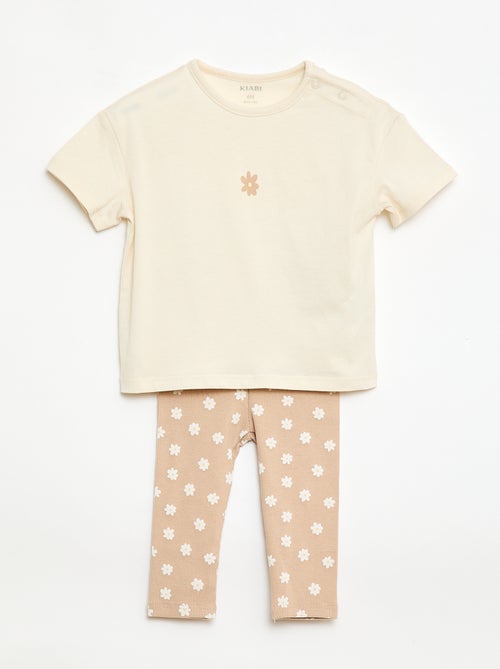 Completo 2 pezzi T-shirt + leggings - Kiabi