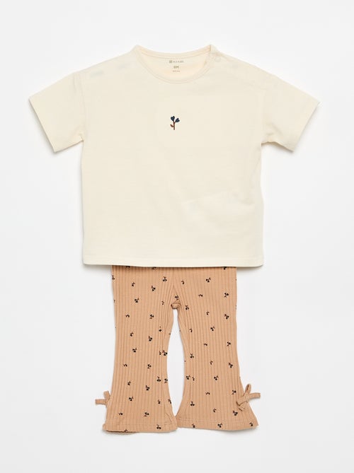 Completo 2 pezzi T-shirt + leggings - Kiabi Completo 2 pezzi T-shirt + leggings - Kiabi