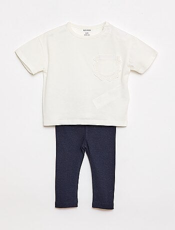Completo 2 pezzi T-shirt + leggings