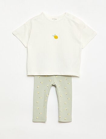 Completo 2 pezzi T-shirt + leggings