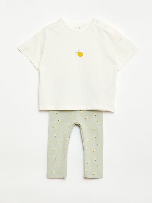 Completo 2 pezzi T-shirt + leggings - Kiabi