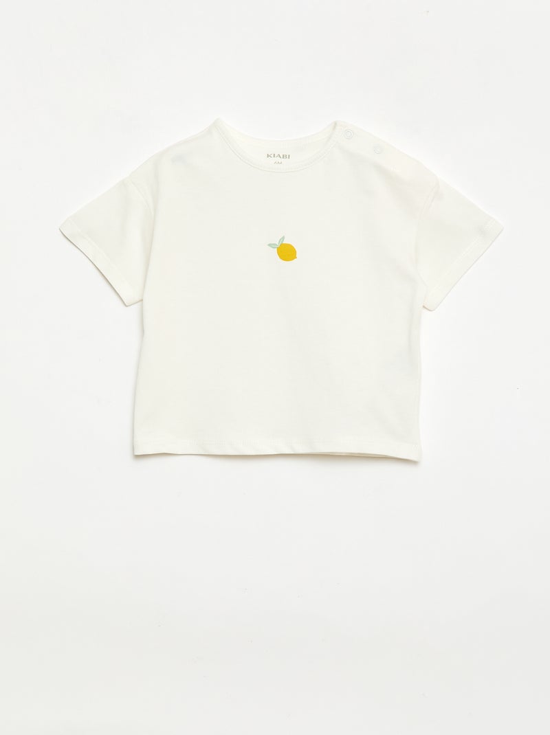 Completo 2 pezzi T-shirt + leggings Giallo - Kiabi