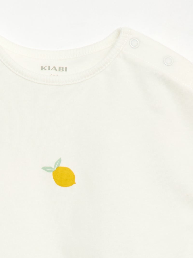 Completo 2 pezzi T-shirt + leggings Giallo - Kiabi