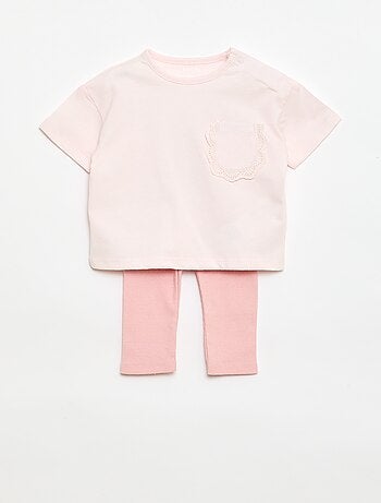Completo 2 pezzi T-shirt + leggings