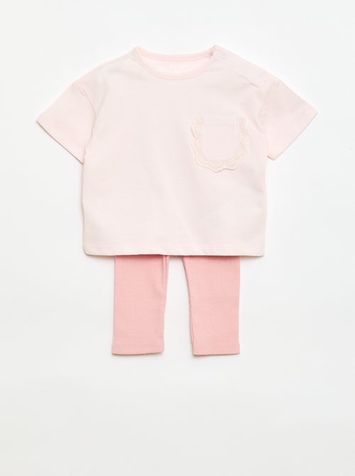 Completo 2 pezzi T-shirt + leggings - Kiabi