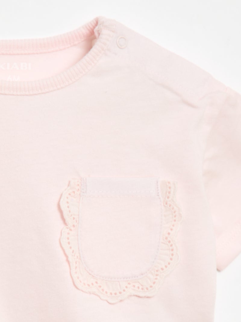 Completo 2 pezzi T-shirt + leggings Rosa - Kiabi