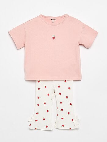 Completo 2 pezzi T-shirt + leggings