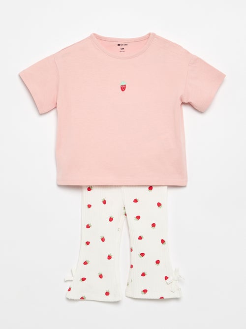 Completo 2 pezzi T-shirt + leggings - Kiabi Completo 2 pezzi T-shirt + leggings - Kiabi