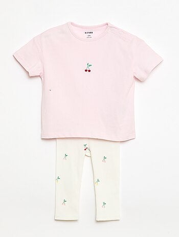 Completo 2 pezzi T-shirt + leggings