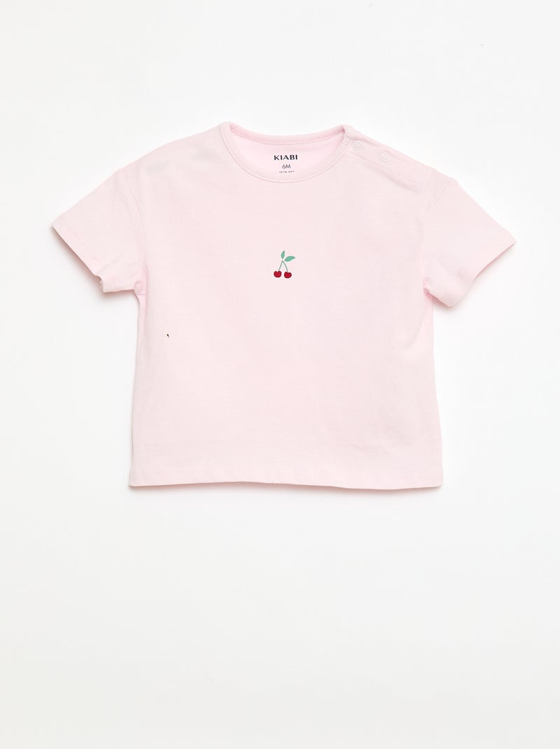 Completo 2 pezzi T-shirt + leggings Viola - Kiabi