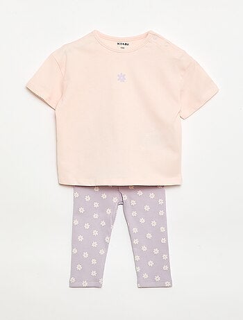 Completo 2 pezzi T-shirt + leggings