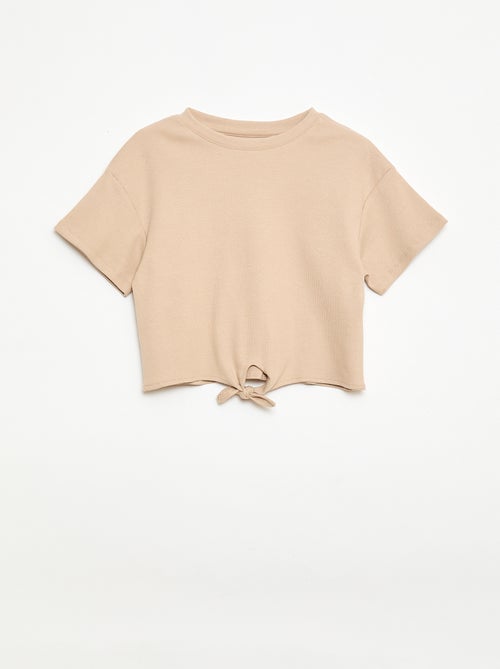 Completo 2 pezzi T-shirt + pantaloni a zampa - Kiabi