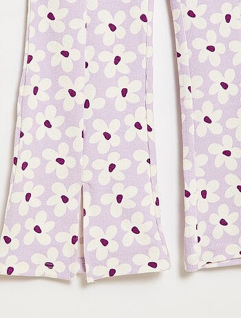 Completo 2 pezzi T-shirt + pantaloni a zampa