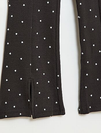 Completo 2 pezzi T-shirt + pantaloni a zampa