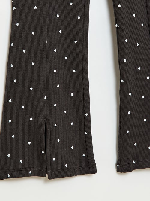 Completo 2 pezzi T-shirt + pantaloni a zampa - Kiabi Completo 2 pezzi T-shirt + pantaloni a zampa - Kiabi