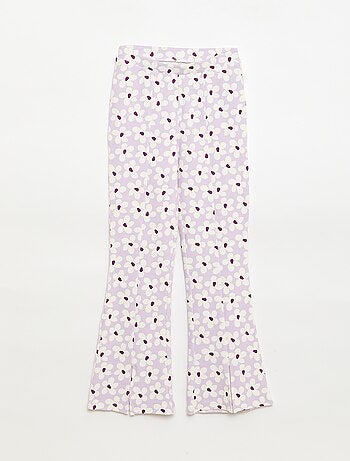 Completo 2 pezzi T-shirt + pantaloni a zampa