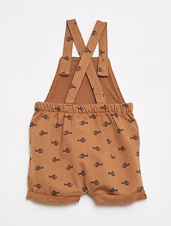 Completo 2 pezzi T-shirt + salopette corta