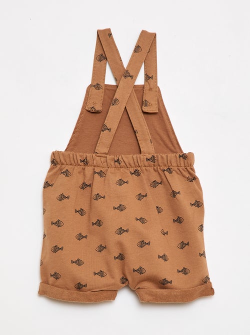 Completo 2 pezzi T-shirt + salopette corta - Kiabi