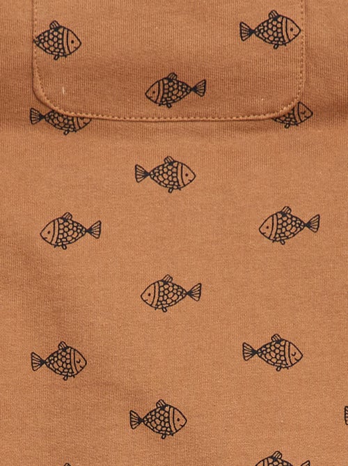 Completo 2 pezzi T-shirt + salopette corta - Kiabi