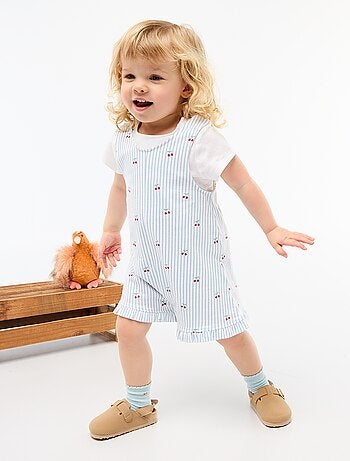 Completo 2 pezzi T-shirt + tutina corta